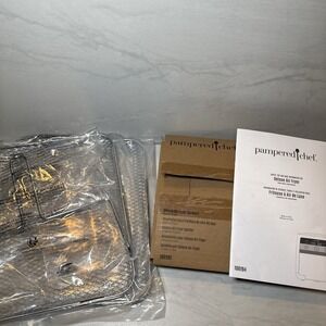 Complete Set Of New In Box Pampered Chef Air Fryer Replacements Part Accessories
